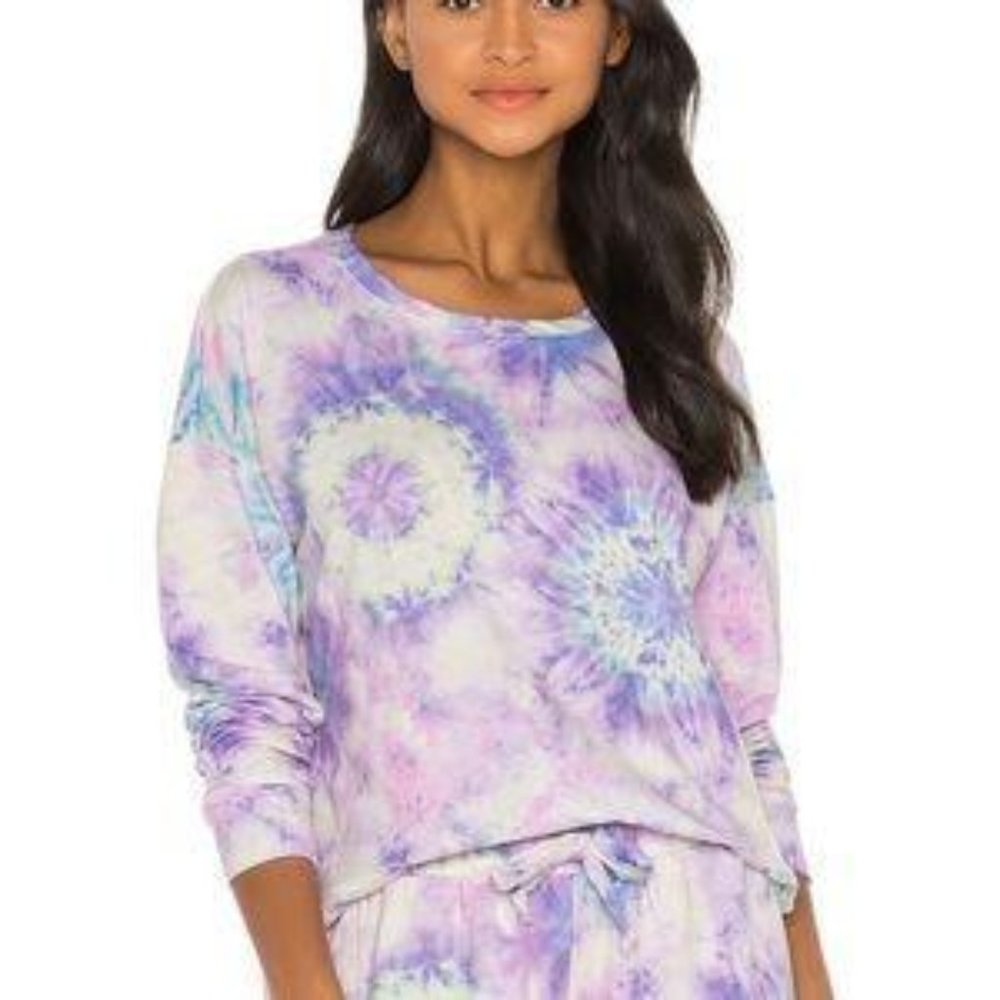 BNWT onzie x REVOLVE High Low Sweatshirt in Neon Tie Dye
